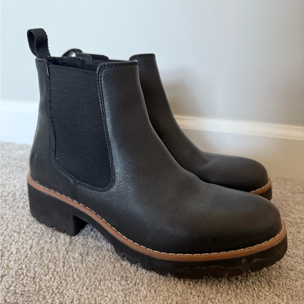 Hush Puppies Black Weatherproof Ankle Booties